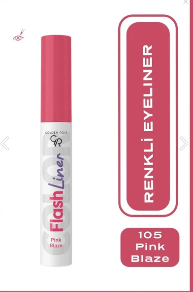 Golden Rose Flash Liner Colered Eyeliner No:105 Pink Blaze - Renkli Eyeliner ürün görseli 1