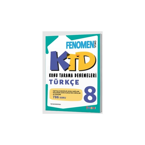 Fenomen Okul Yayınları 8. Sınıf Fenomen Türkçe 40 lı Konu Denemeleri ürün görseli 1