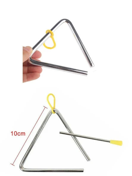 Üçgen Zil 10 Cm Çelik Üçgen Zil - Resim 2