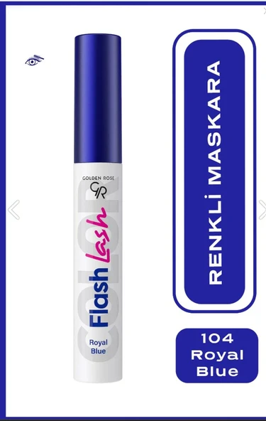 Golden Rose Flash Lash Colered Mascara No:04 Royal Blue - Renkli Maskara ürün görseli 1