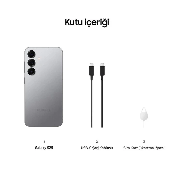 PTTAVM: Samsung Galaxy S25 256GB Gümüş