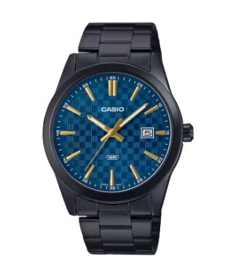 Casio MTP-VD03B-2AUDF  Quartz Çelik Siyah Lacivert Kadran 41 mm Erkek Kol Saati ürün görseli 1