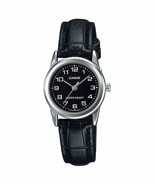 Casio LTP-V001L-1BUDF Quartz Deri Siyah 25 mm Kadın Kol Saati ürün görseli 1