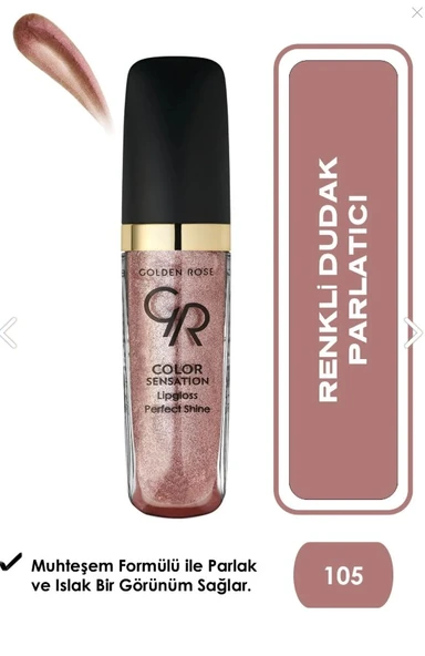 Golden Rose Color Sensation Lipgloss No: 105 - Renkli Dudak Parlatıcısı ürün görseli 1