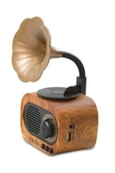 cepcim Nostalji Ahşap Klasik Gramafon Bluetooth Müzik Kutusu ürün görseli 1