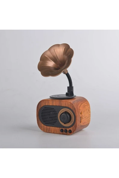 ayaz telekomünikasyon Bluetooth Hoparlör Vk-b5 Gramafon Nostalji Radyo ürün görseli 1