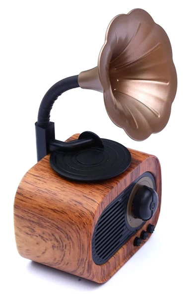 Ahanda Buldum Wireless Speaker B5 Gramafon Bluetooth Hoparlör - Resim 2