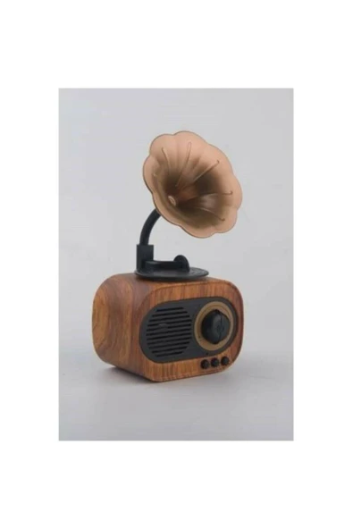 NKŞTİCARET Bluetooth Hoparlör Vk-b5 Gramafon Nostalji Radyo ürün görseli 1
