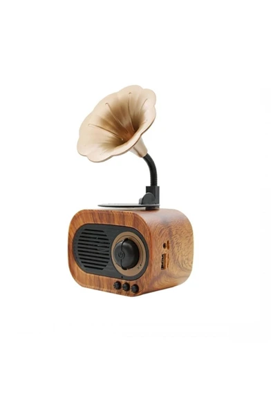 ZOA Nostaljik Gramafon Bluetooth Speaker Ses Bombası ürün görseli 1
