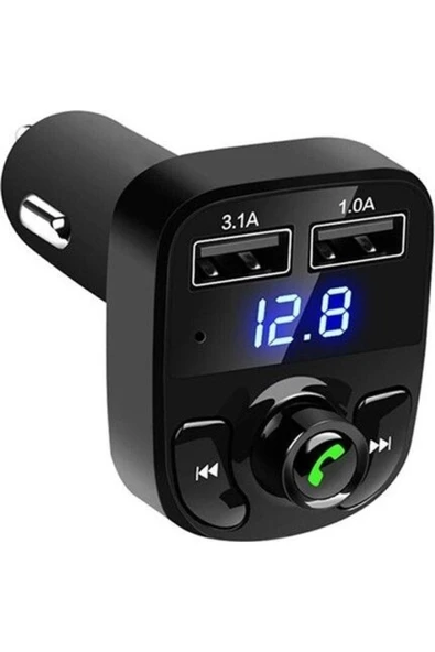 smceticaret Car X8 2.0a Bluetooth Fm Transmitter Telefon Görüşme Destekli ürün görseli 1