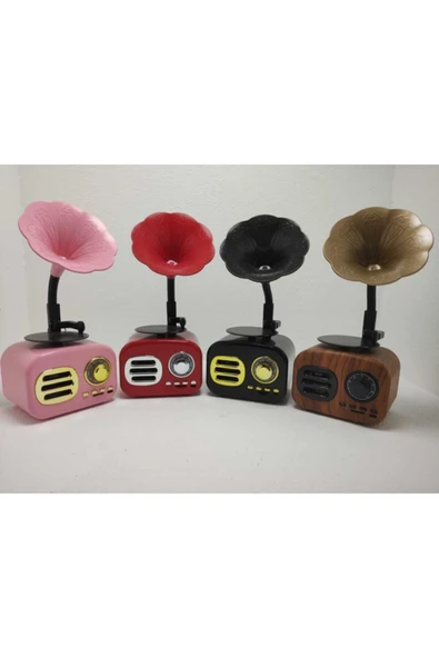 Proton Nostaljik Mini Bluetooth Radyo Gramafon Speaker - Resim 5