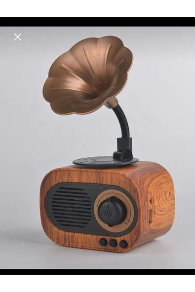 retex Gramafon Mini Nostaljik Bluetooth Lu Hoparlör ürün görseli 1