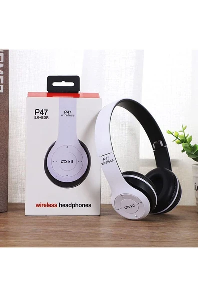 ucuzteknom P47 Wireless Headphones Bluetooth Kulaklık ürün görseli 1