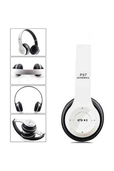 POLYGOLD P47 Wıreless Bluetooth Kablosuz Radyolu Mp3 Çalar Kulaküstü ürün görseli 1