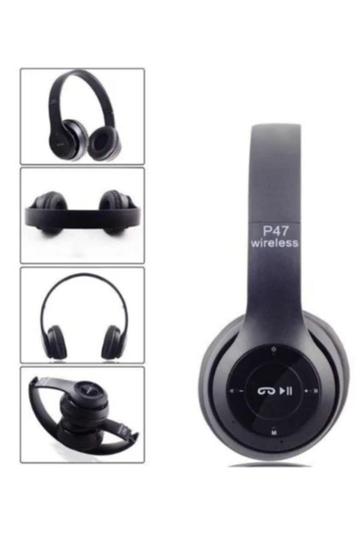 POLYGOLD P47 Wireless Kablosuz Kulaküstü Bluetooth Kulaklık - Resim 2
