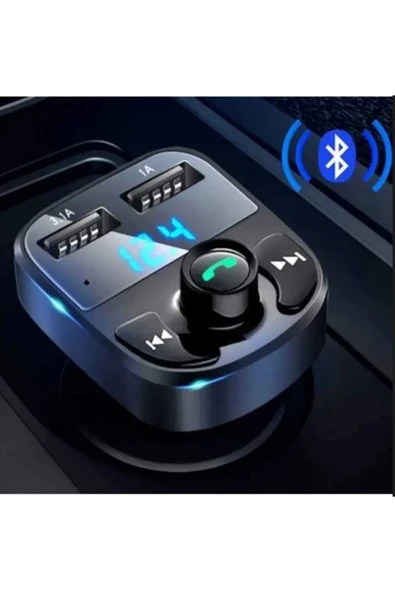SUNSAY Car X8 Araç Fm Transmitter 5.0 Bluetooth Araç Kiti Usb Mp3 Sd Kart Girişli 2023 Model Uyumlu ürün görseli 1
