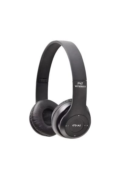 Fomscvka P47 Kablosuz Bluetooth Kulaklık Katlanabilir HIFI Stereo Bas Kulaklık Çocuk Kız Kask Hediye Mi... ürün görseli 1