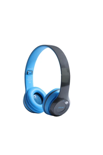 woodhub P47 Wireless Bluetooth Kablosuz Extra Bass Radyolu Katlanabilir Kulaklık ürün görseli 1