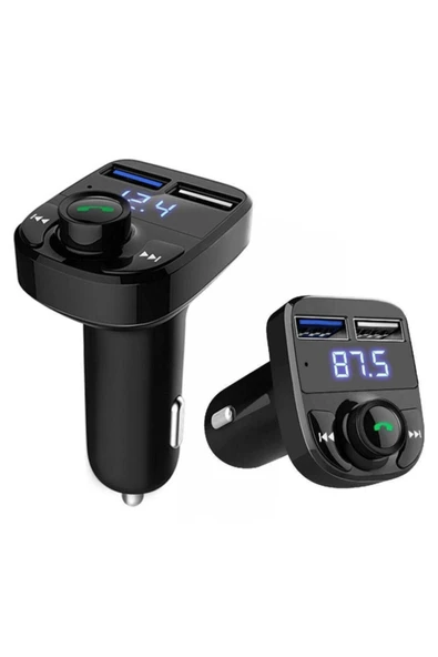 Japanex Car X8 Wireless Araç Kiti Ve Şarj Cihazı Fm Çift Usb Transmitter ürün görseli 1