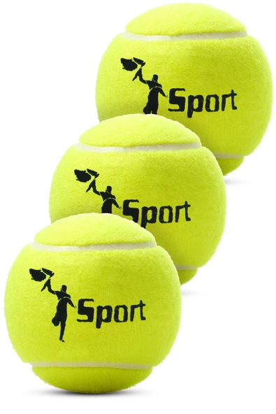 3 Adet Tenis Topu Başlangıç Seviye Eğitim Antrenman Amatör Maç Topu Tennis Ball ürün görseli 1