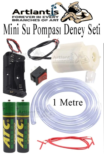 Mini Su Pompası Deney Seti 1 Adet Hortum Pil Yatağı Anahtar Mikro Dalgıç Pompa Solonoid Su Pompası Küçük Akvaryum Motoru ürün görseli 1