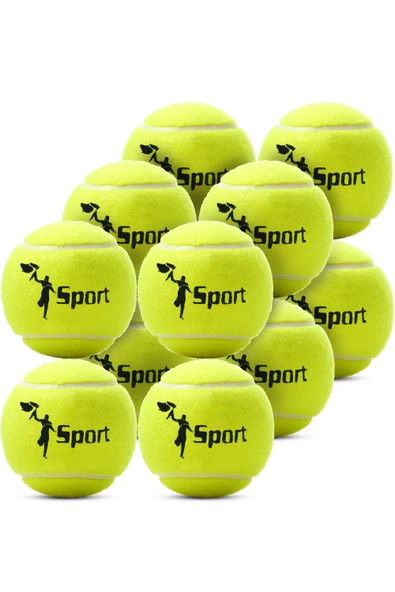 12 Adet Tenis Topu Başlangıç Seviye Eğitim Antrenman Amatör Maç Topu Tennis Ball ürün görseli 1