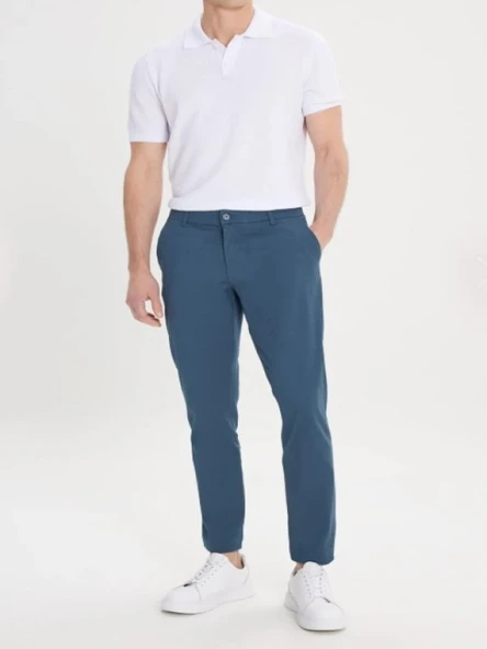 Heredot H6302 Erkek Slim Fit Chino Keten Pantolon ürün görseli 1