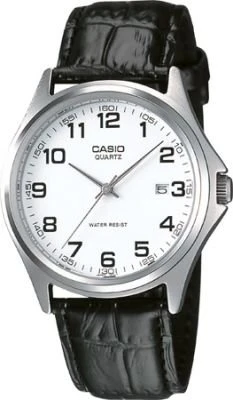 Casio MTP-1183E-7BDF Quartz Deri Siyah Beyaz Kadran 39  mm Erkek Kol Saati ürün görseli 1