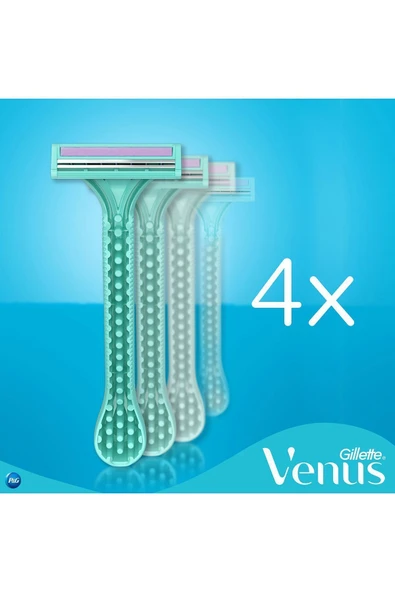 Gillette Venus Simply Kadın 2 Bıçaklı Basic Kullan At 4'lü - Resim 4