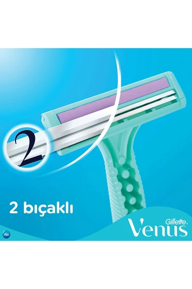 Gillette Venus Simply Kadın 2 Bıçaklı Basic Kullan At 4'lü - Resim 3