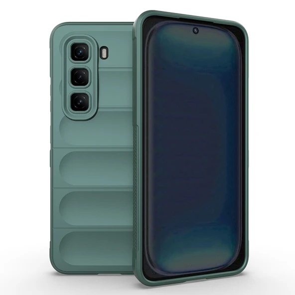 İnfinix Hot 50 Pro 4G Kılıf Esnek TPU Oyuklu Arka Yüzey Tasarımlı Etnik Silikon Kapak ürün görseli 1