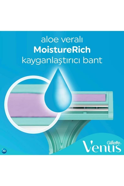 Gillette Venüs Simply Kadın 2 Bıçaklı Basıc Kullan At 8'li - Resim 3