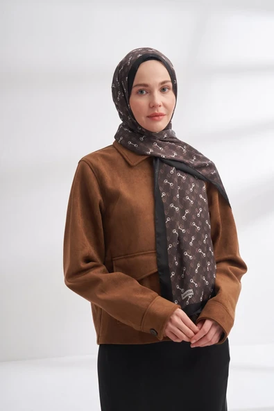 İTHAL VUAL MONOGRAM DESEN ŞAL -10151031 ürün görseli 1