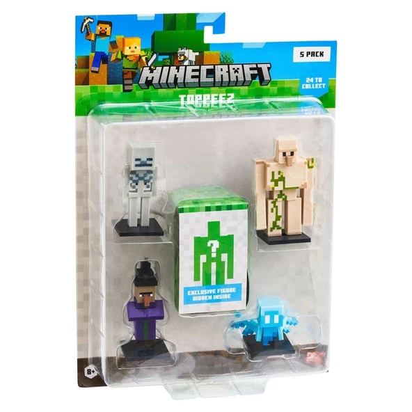 Minecraft 3D Figür Toppeez 5'li Set MC2040 Model 4 ürün görseli 1