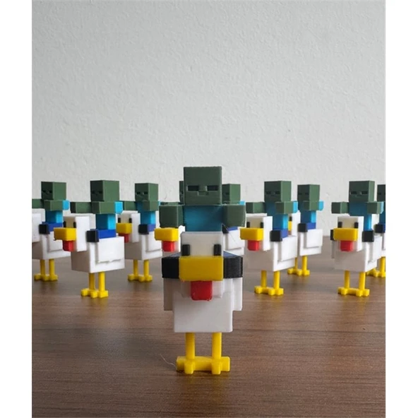 Chicken Jockey Minecraft Mini Figür ürün görseli 1