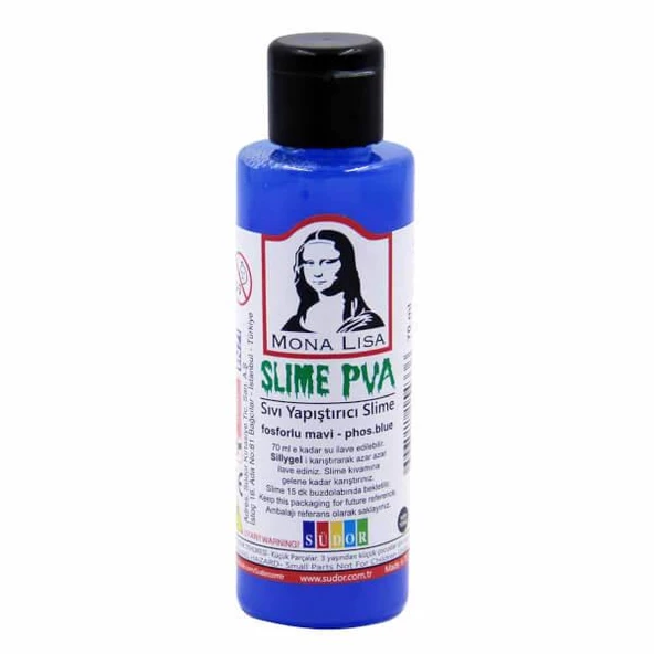 Slime Yapıştırıcı Südor 70 ML Sıvı Slime PVA Renkli Sılaym 70 ml Sıvı Yapıştırıcı ürün görseli 1