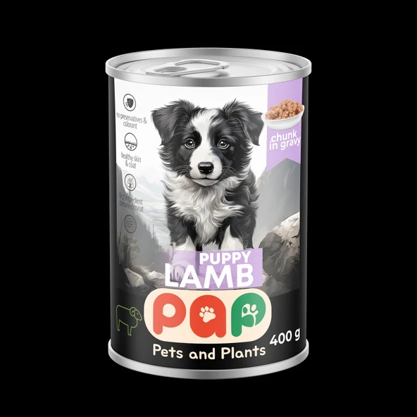 Pets and Plants Kuzu Etli Yavru Köpek Konservesi 400 Gr.X 12 Adet ürün görseli 1