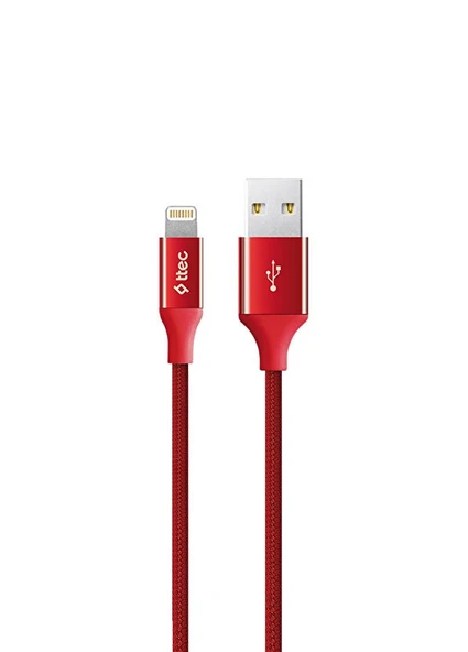 Ttec AlumiCable Kırmızı USB-A To Lightning Şarj Kablosu ürün görseli 1