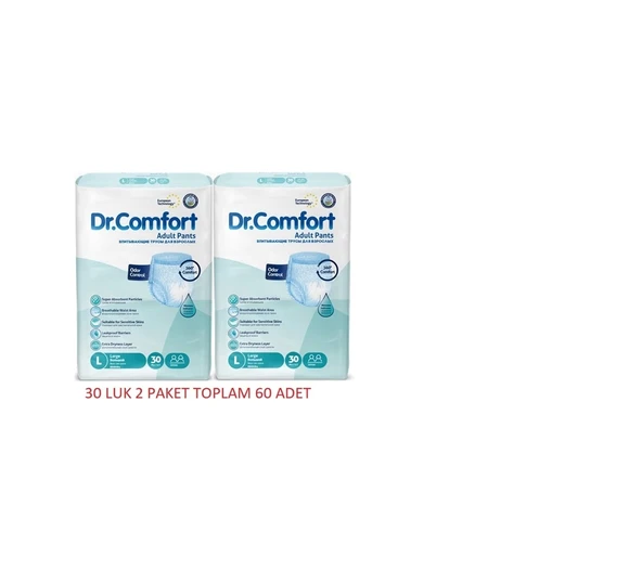 Dr.Comfort Emici Külot Large Büyük Beden 60 Adet ürün görseli 1