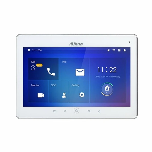 Dahua VTH5241DW-S2 10" Wi-Fi Dokunmatik Ekranlı Çok Yönlü Mikrofon Villa Tipi IP İnterkom İç Ünite ürün görseli 1
