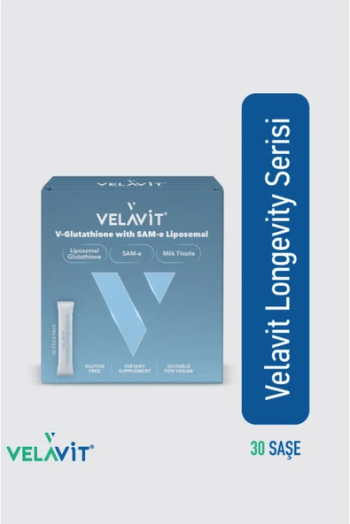 Velavit V-Glutathione with SAM-e Liposomal 30 Saşe ürün görseli 1
