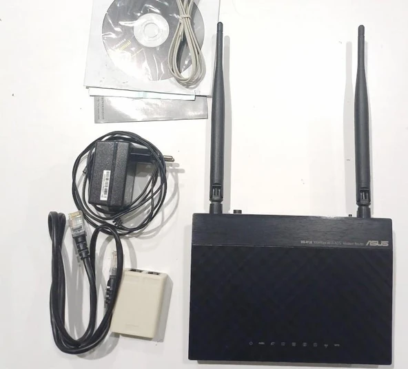 Asus Dsl-N12E 300Mbps Kablosuz-N ADSL2+ 4 Port Modem Kullanılmış ürün görseli 1