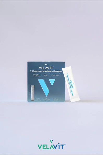 Velavit V-Glutathione with SAM-e Liposomal 30 Saşe - Resim 5