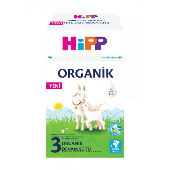 Hipp 3 Organik Keçisütü Bazlı Bebek Devam Sütü 400 Gr ürün görseli 1