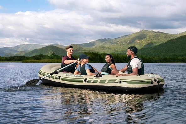 Bestway Hydro-Force Voyager X4 Raft Şişme Bot Set - Resim 12