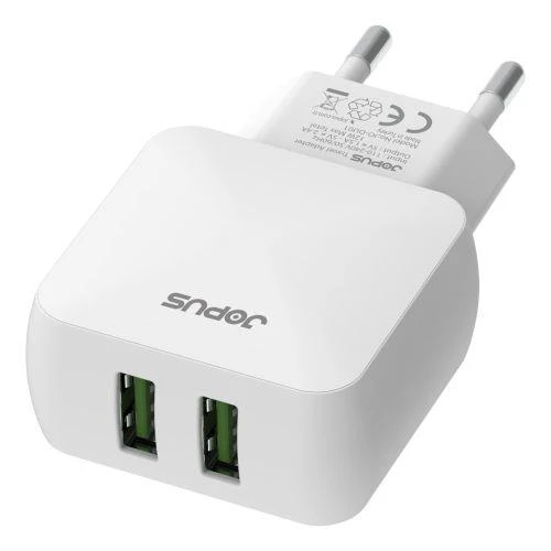 Jopus Universal Lightning JO-DU01 Dualm 2in1 2,4 A Şarj Seti Beyaz ürün görseli 1