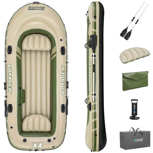 Bestway Hydro-Force Voyager X4 Raft Şişme Bot Set - Resim 2