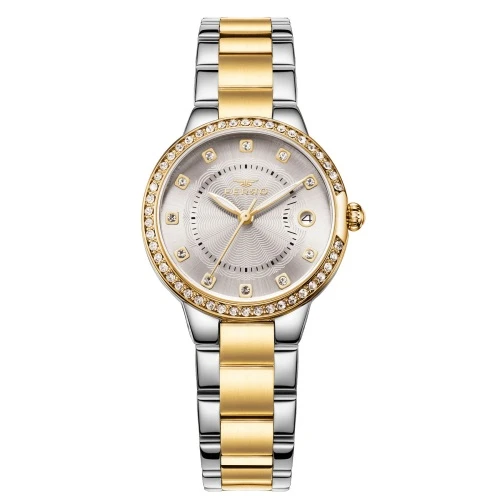 Ferro FL21349A-D Quartz Çelik Gold/Gri 32 mm Kadın Kol Saati ürün görseli 1