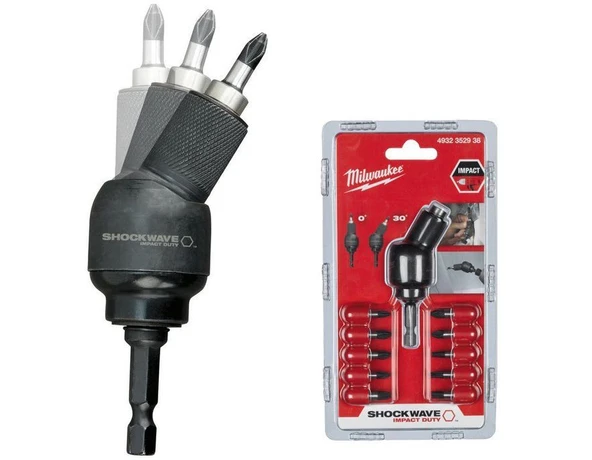 Milwaukee 10 Parça Bits Uç Seti + Knuckle (Boğumlu) Oynar Başlık - Resim 4