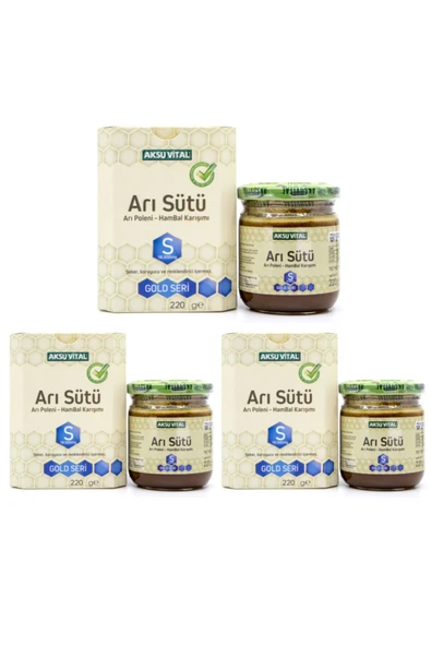 Aksuvital Arı Sütü Bal Polen (s) 18.000 Mg - Yetişkin X 3 Adet ürün görseli 1